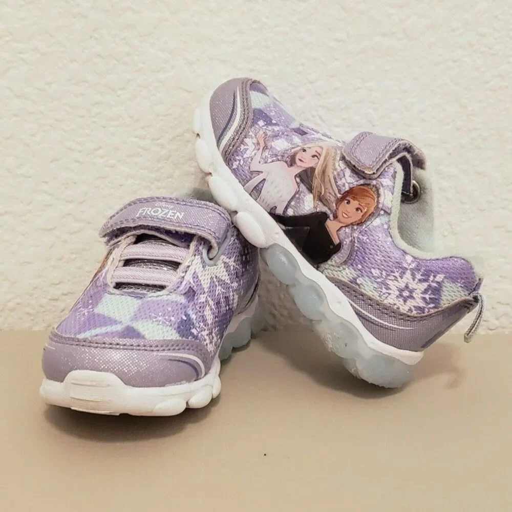 Disney Frozen Girl Sneakers Size 6 - Picture 2 of 7